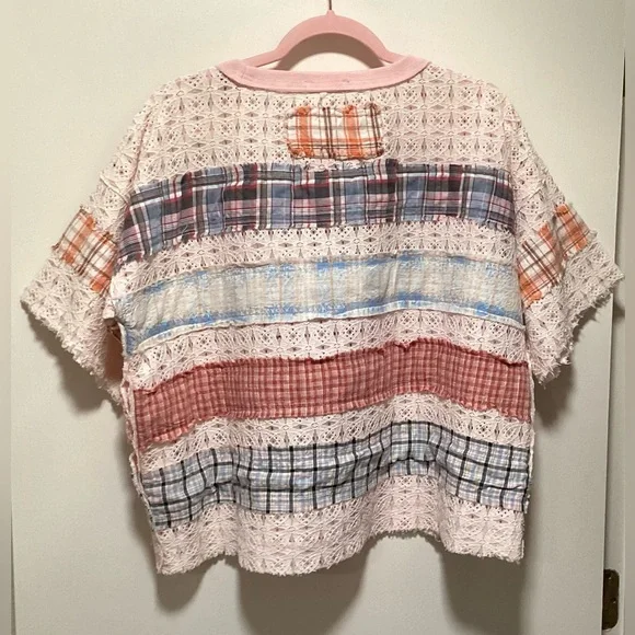 Oli & Hali Multicolor Patchwork Lace Top - Picture 7 of 7
